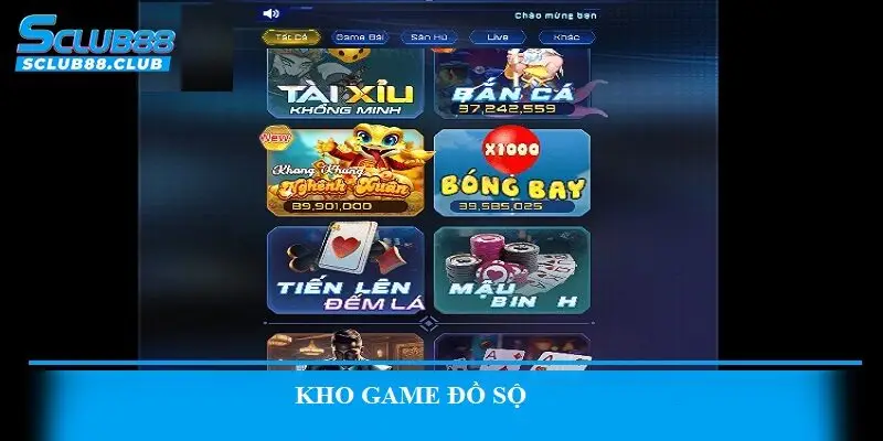 Kho game đồ sộ